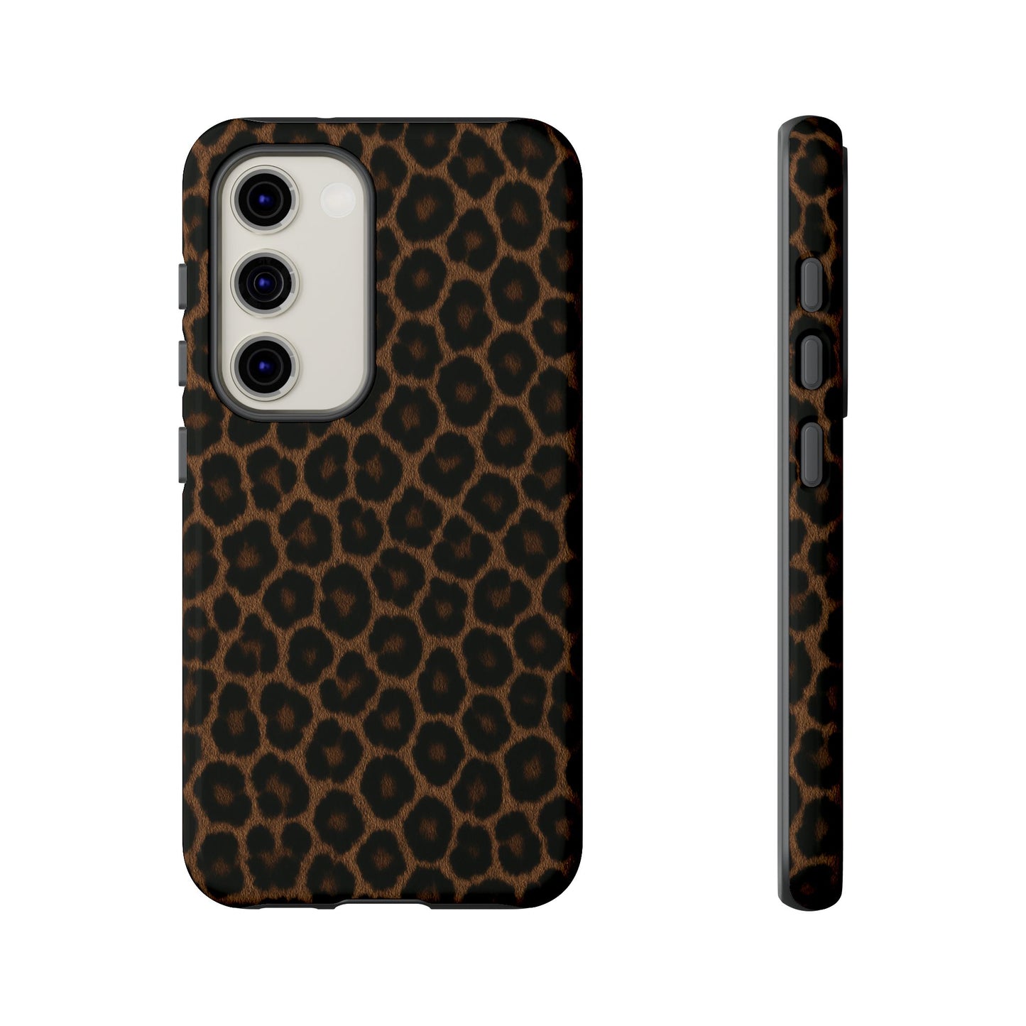 Brown Leopard Print Phone Case | Classic Animal Print Aesthetic Tough Protective Case