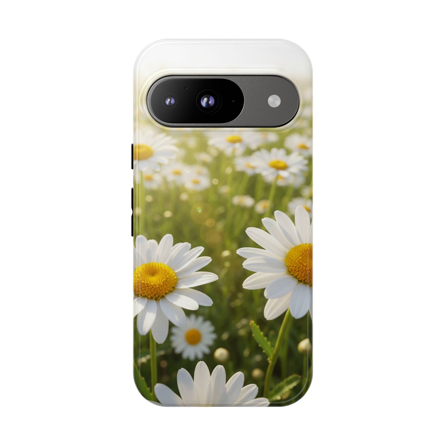 Daisy Phone Case – Floral Spring Field Tough Protective Case (iPhone, Samsung, Pixel)