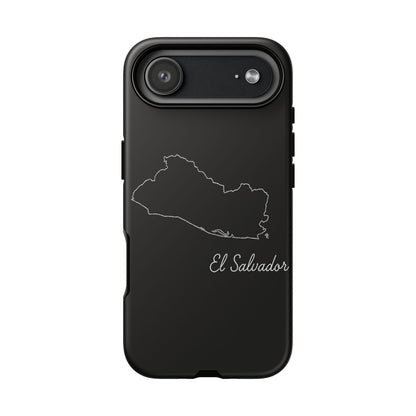 El Salvador Outline Phone Case – Minimal Country Map Tough Case (iPhone, Samsung, Pixel)