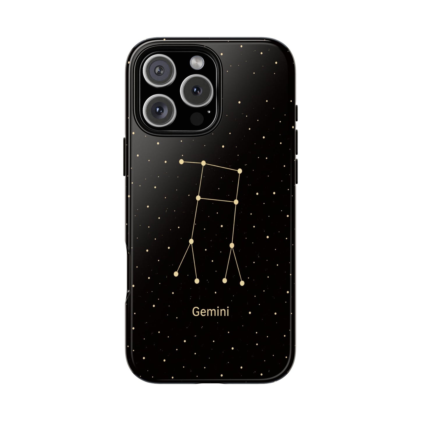 Gemini Zodiac Constellation Phone Case – Luxe Gold Celestial Cover
