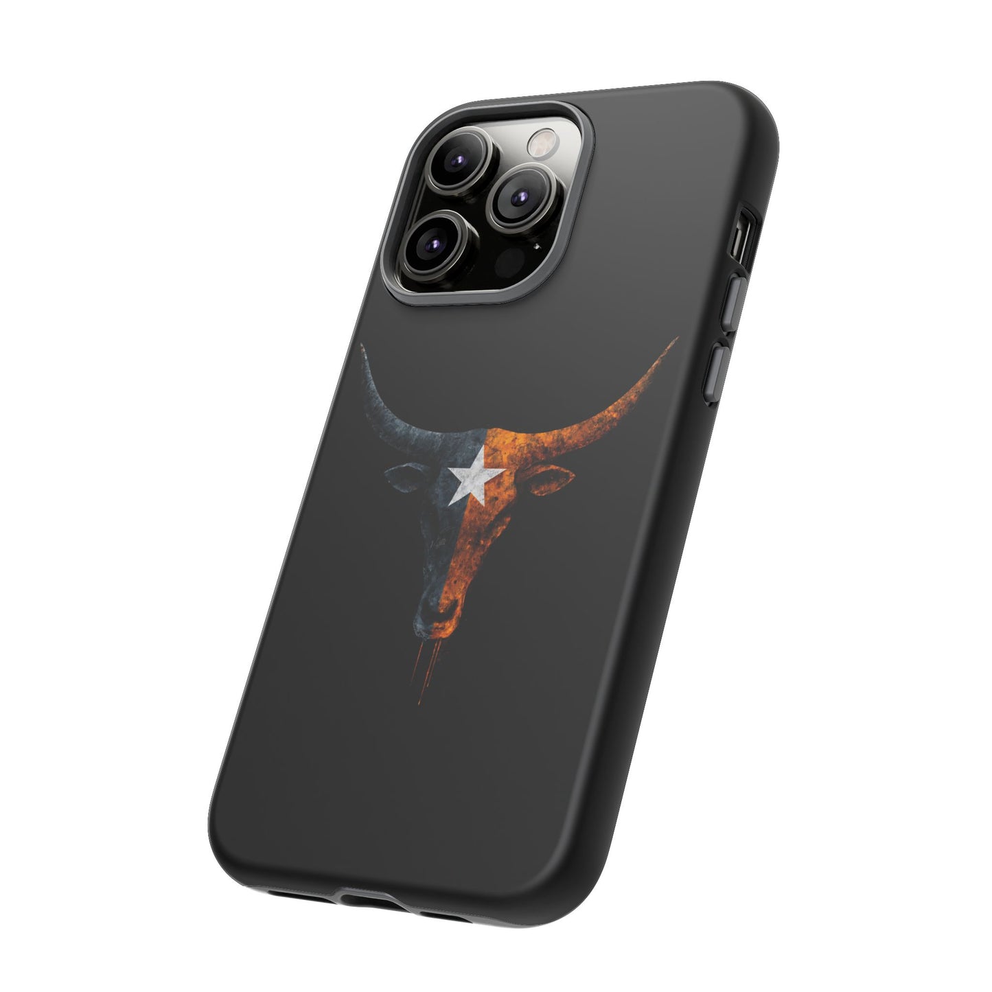 Texas Longhorn Skull Phone Case Western Cowboy Bull iPhone Samsung Cover