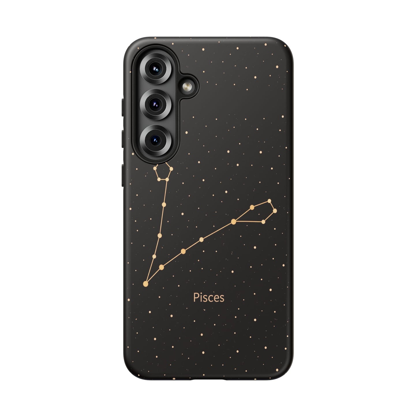 Pisces Zodiac Constellation Phone Case – Luxe Gold Celestial Cover