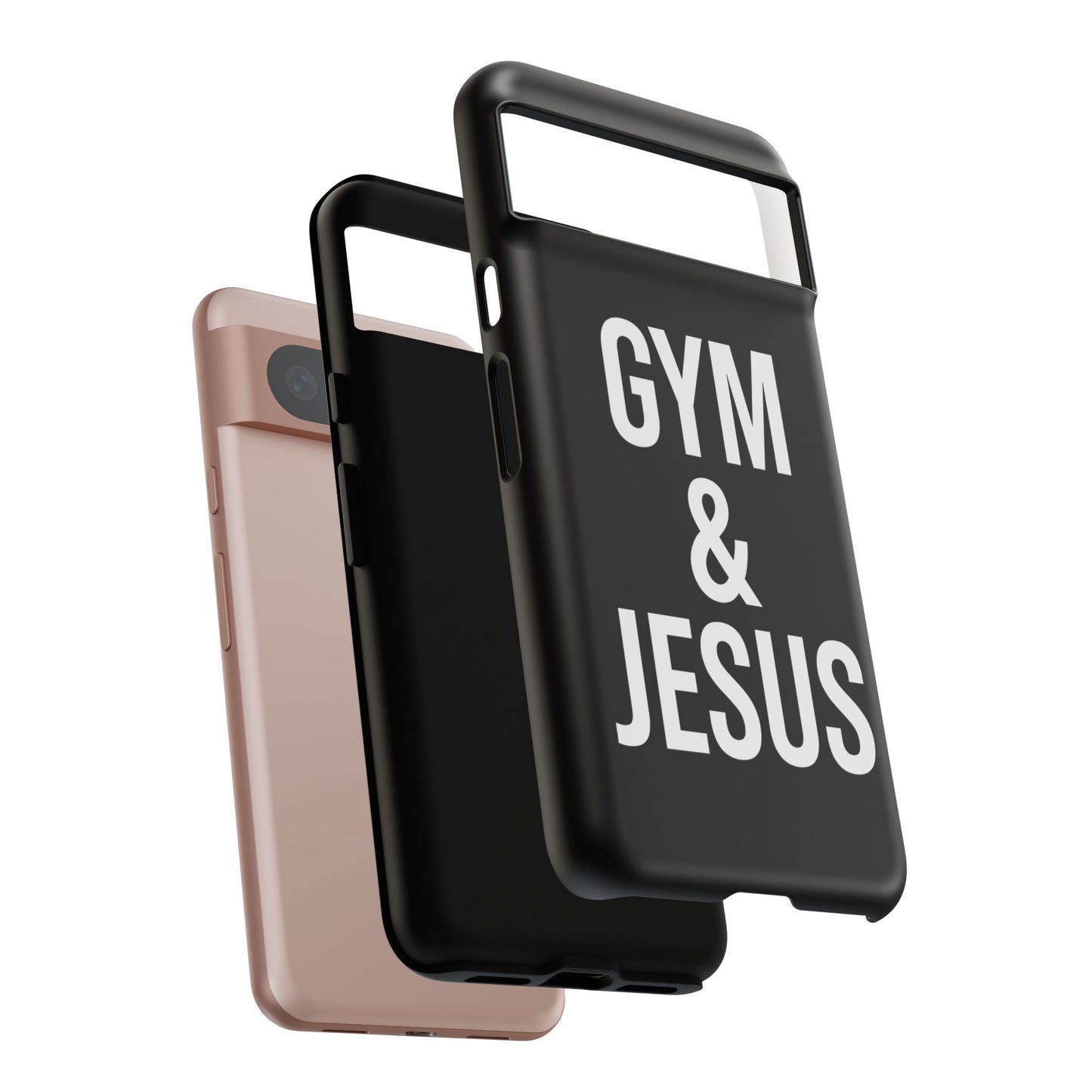 Gym & Jesus Phone Case Christian Faith Workout Gym Motivation Case