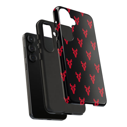 Mazatlán Bull Phone Case – Black Red Streetwear Tough Shockproof Cover