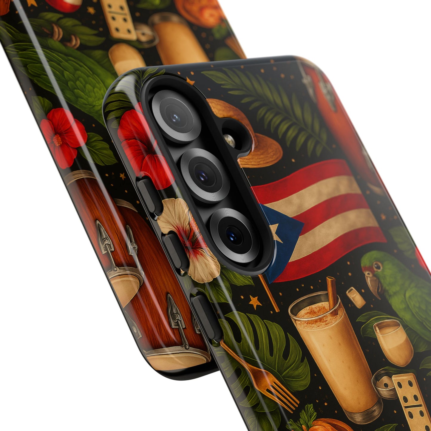 Puerto Rican Culture Phone Case | Boricua Icons Caribbean Aesthetic Tough Protective Case
