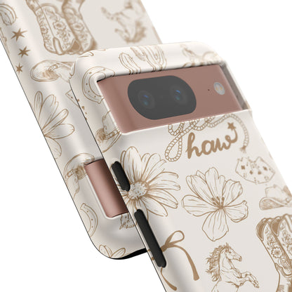 Western Cowgirl Phone Case for iPhone Samsung Galaxy Pixel Tough Case