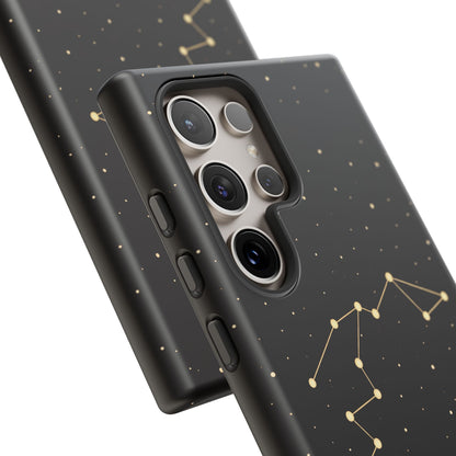 Aquarius Zodiac Constellation Phone Case – Luxe Gold Celestial Cover