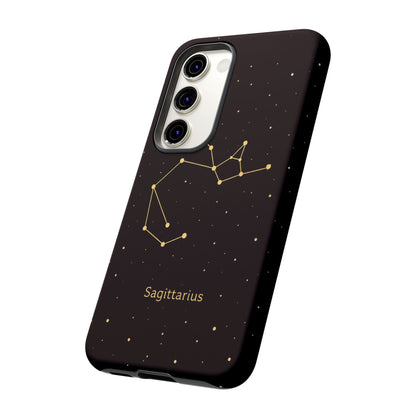 Sagittarius Zodiac Constellation Phone Case – Luxe Gold Celestial Cover