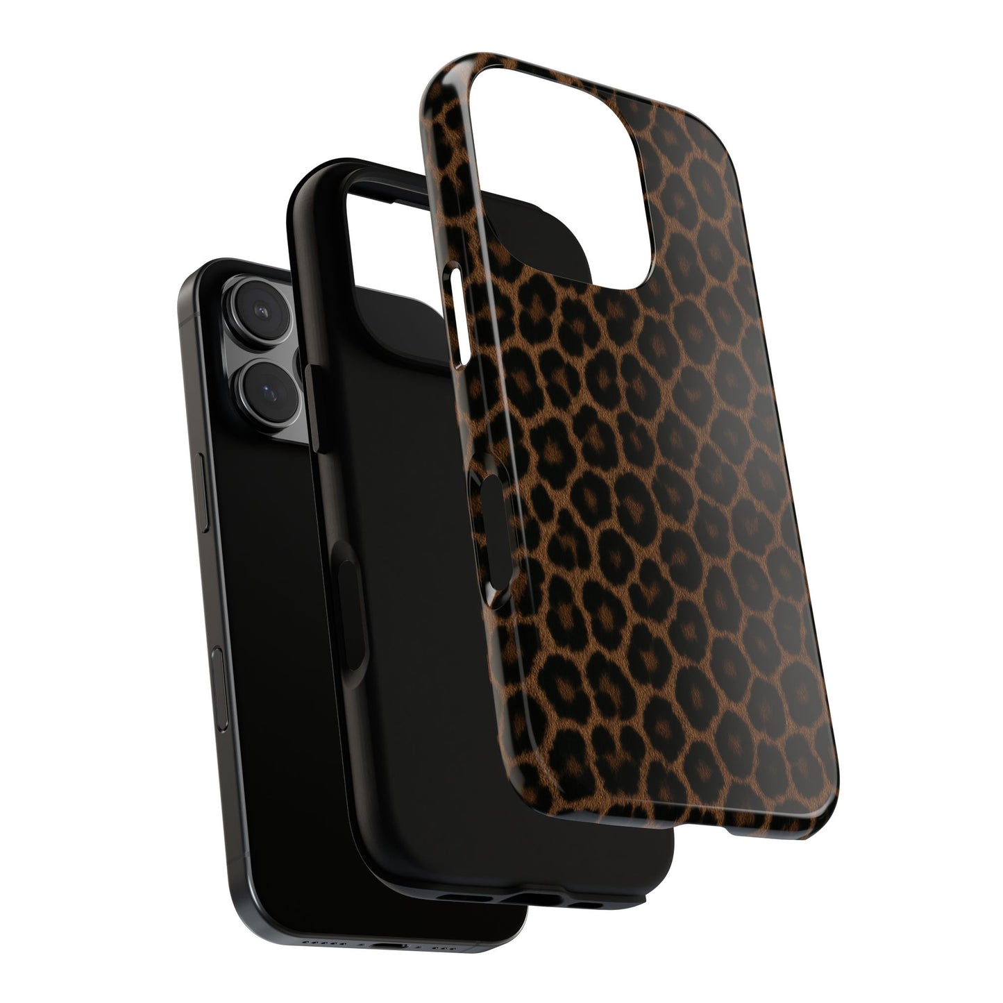 Brown Leopard Print Phone Case | Classic Animal Print Aesthetic Tough Protective Case