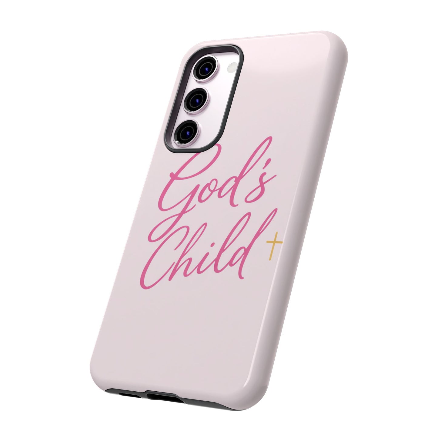 Gods Child Phone Case Christian Pink Aesthetic Tough iPhone Case