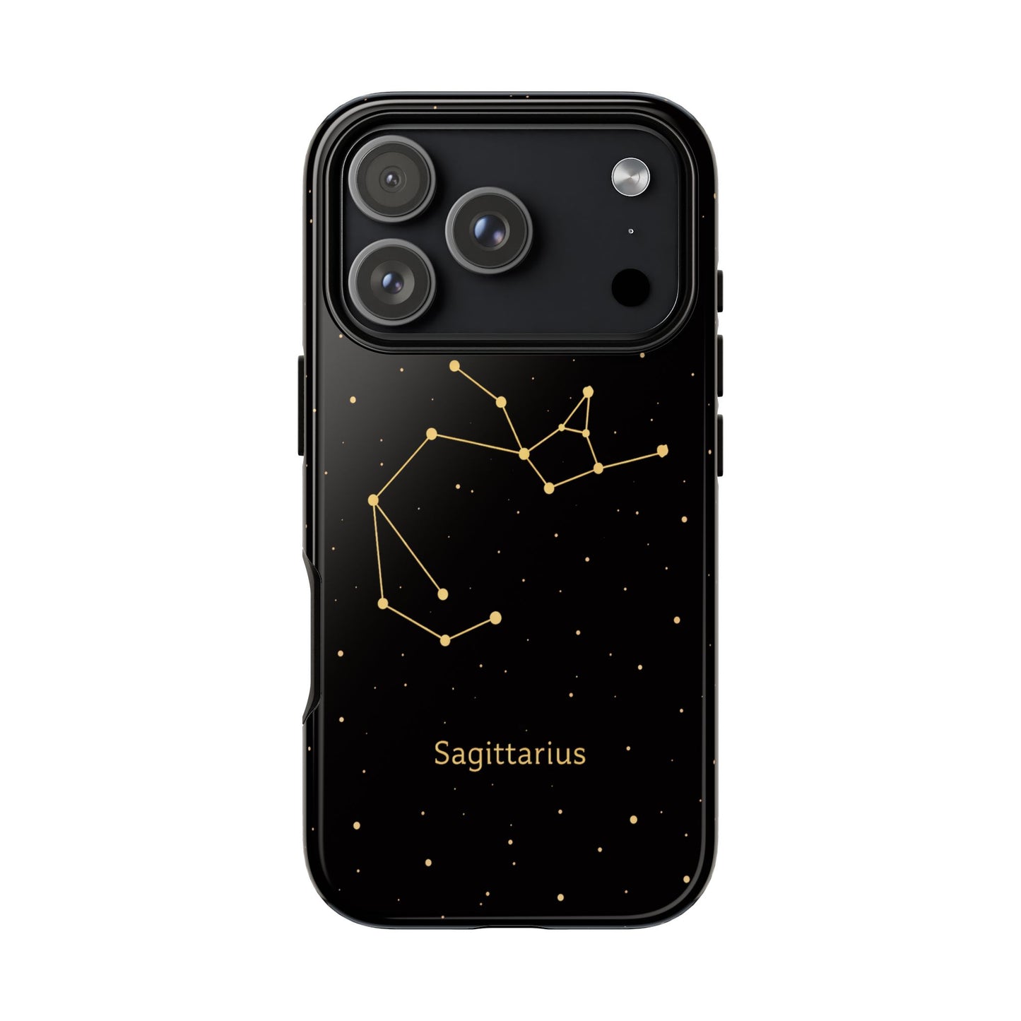 Sagittarius Zodiac Constellation Phone Case – Luxe Gold Celestial Cover