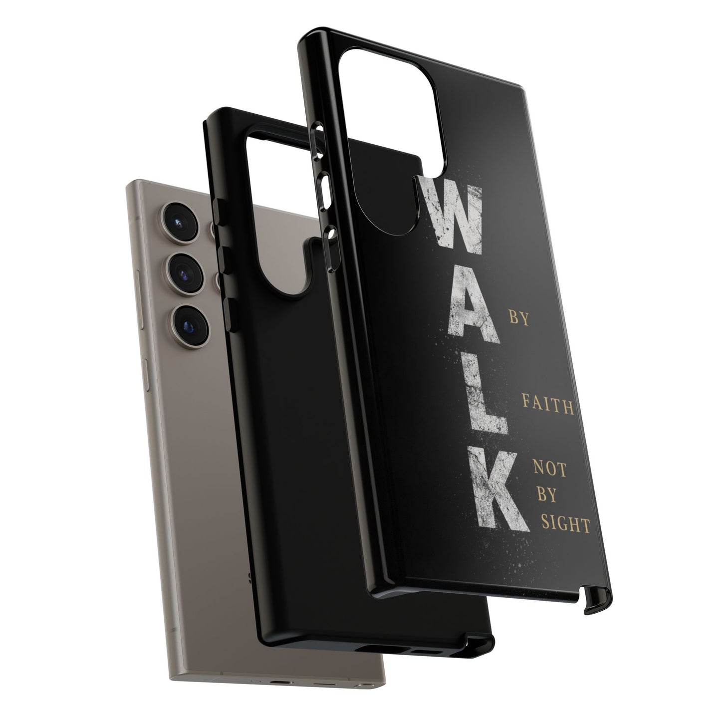 Walk by Faith Not by Sight Christian Phone Case Bible Verse Faith Cover