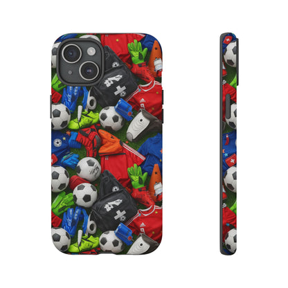 Soccer Ball Pattern Phone Case – Sports Fan Tough Protective Game Day Case
