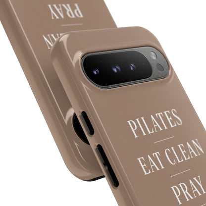 Pilates Phone Case | Eat Clean Pray Sleep Repeat Aesthetic | Wellness Girl Gift