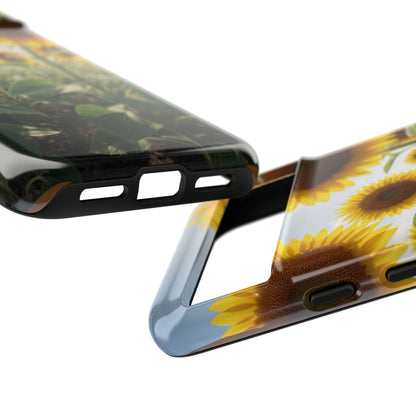 Sunflower Field Phone Case | Golden Hour Floral Aesthetic | Bright Summer Tough Case