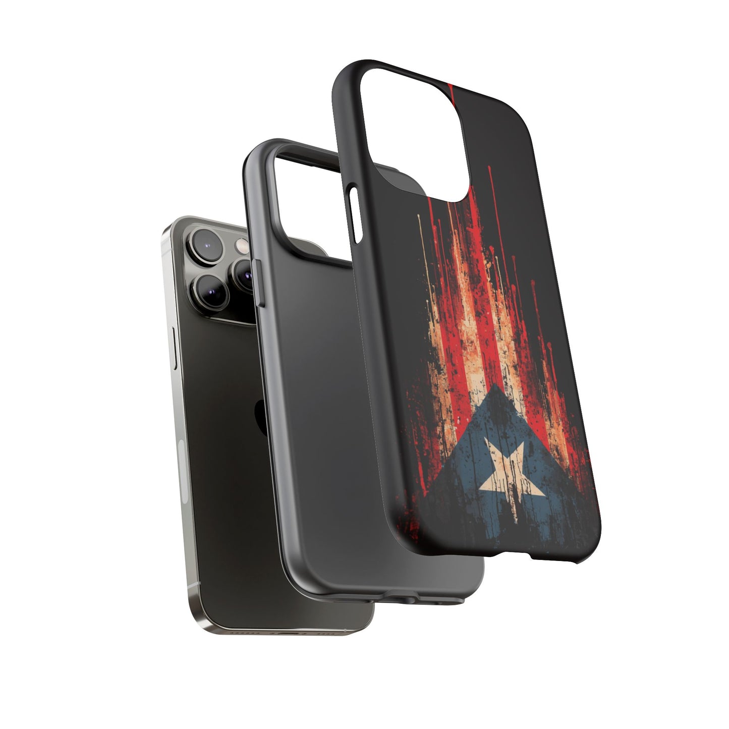 Puerto Rico Flag Phone Case | Distressed Puerto Rican Flag Tough Case | Boricua Pride Protective iPhone Samsung Cover