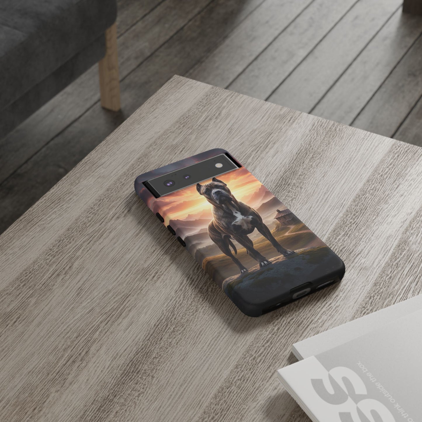 Cane Corso Phone Case – Guard Dog Sunset Tough Case (iPhone, Samsung, Pixel) | Dog Lover Gift