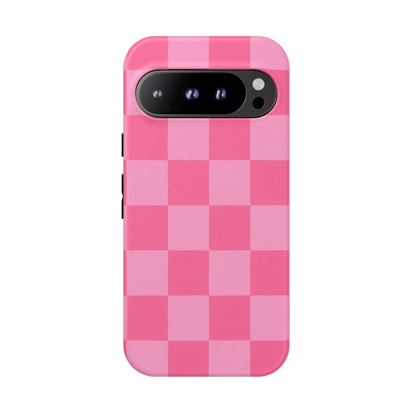 Pink Checkerboard Phone Case | Cute Aesthetic Checkered iPhone & Samsung Tough Case