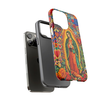 Virgin Mary Guadalupe Phone Case Mexican Folk Art Tough Cover iPhone Samsung