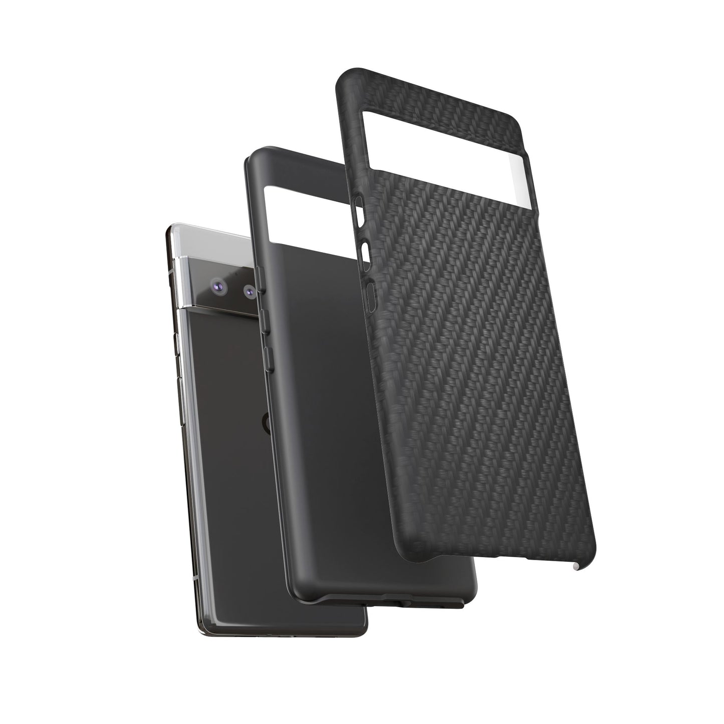 Carbon Fiber Inspired Phone Case – Rugged Slim Protective Tech Case for iPhone & Samsung