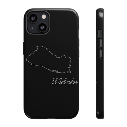 El Salvador Outline Phone Case – Minimal Country Map Tough Case (iPhone, Samsung, Pixel)
