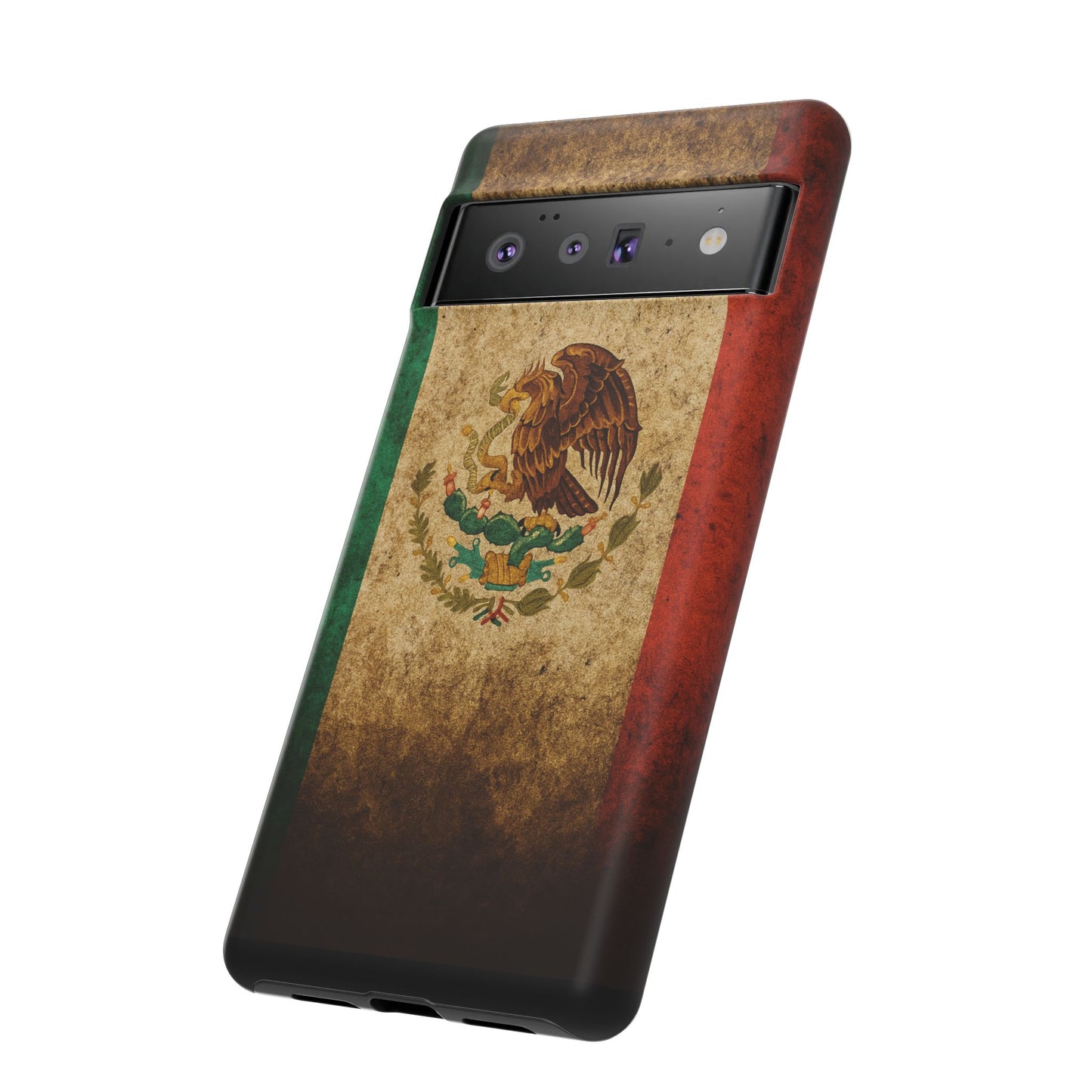 Vintage Mexico Flag Phone Case – Mexican Pride Grunge Flag Aesthetic Tough Case