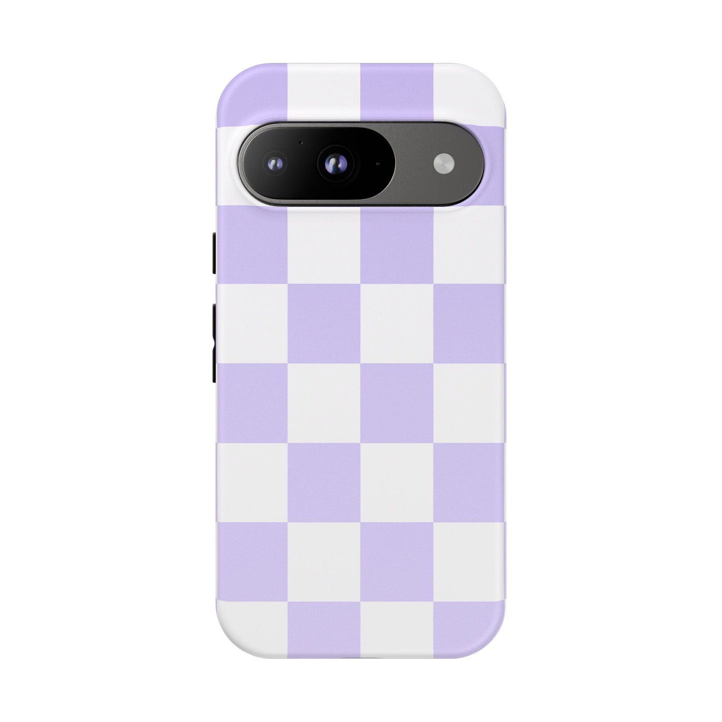 Lavender Checkerboard Phone Case | Pastel Aesthetic Checkered iPhone & Samsung Tough Case