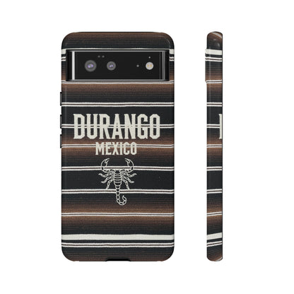 Durango Mexico Phone Case | Serape Scorpion Western Design | Mexican Heritage Tough Case for iPhone & Samsung