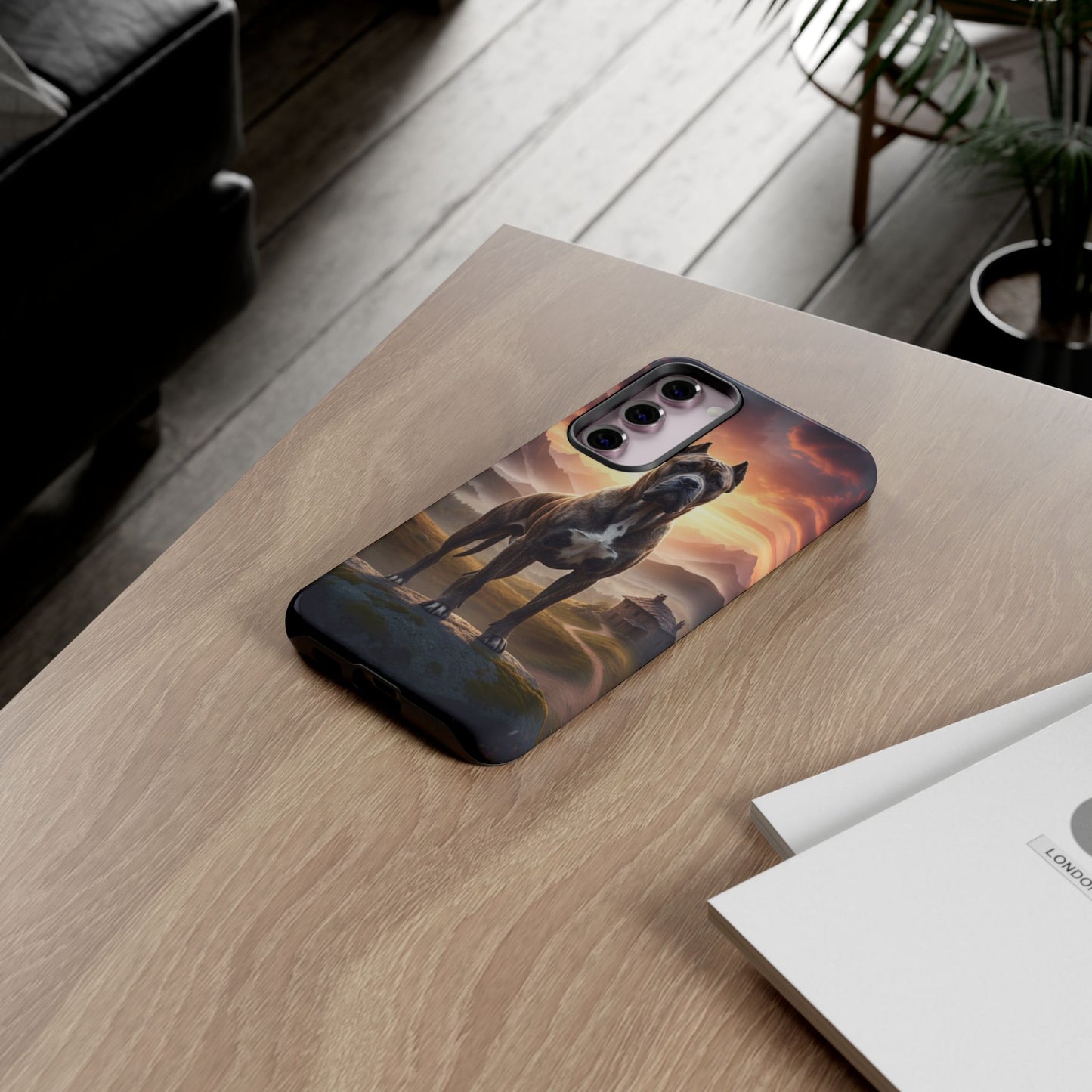 Cane Corso Phone Case – Guard Dog Sunset Tough Case (iPhone, Samsung, Pixel) | Dog Lover Gift