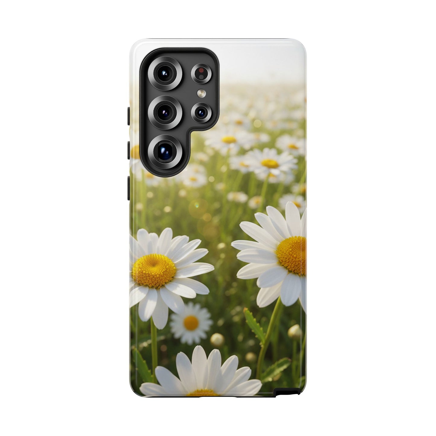 Daisy Phone Case – Floral Spring Field Tough Protective Case (iPhone, Samsung, Pixel)