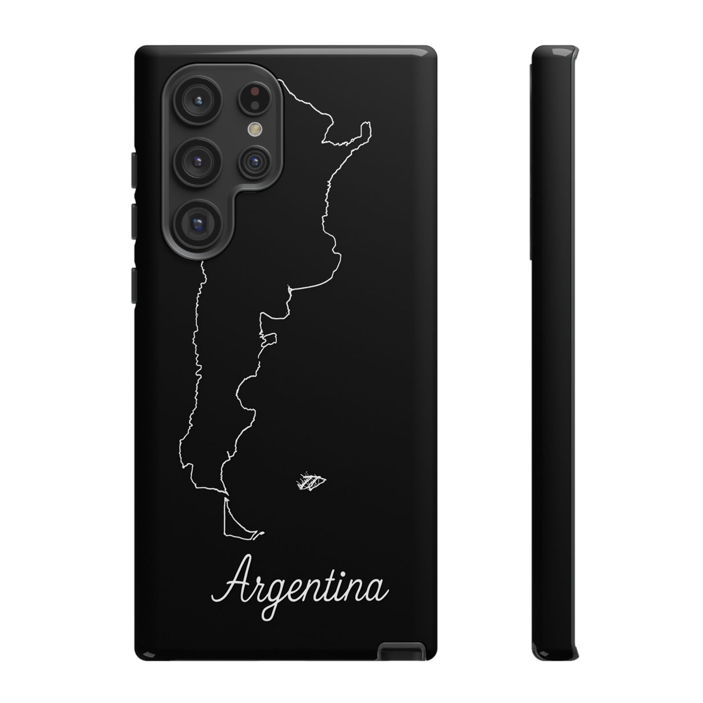 Argentina Outline Phone Case – Minimal Country Map Tough Case (iPhone, Samsung, Pixel)