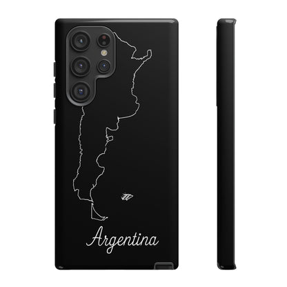 Argentina Outline Phone Case – Minimal Country Map Tough Case (iPhone, Samsung, Pixel)