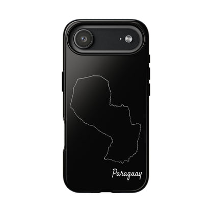 Paraguay Outline Phone Case – Minimal Country Map Tough Case (iPhone, Samsung, Pixel)