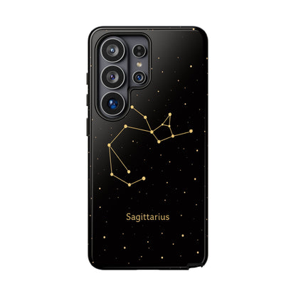Sagittarius Zodiac Constellation Phone Case – Luxe Gold Celestial Cover