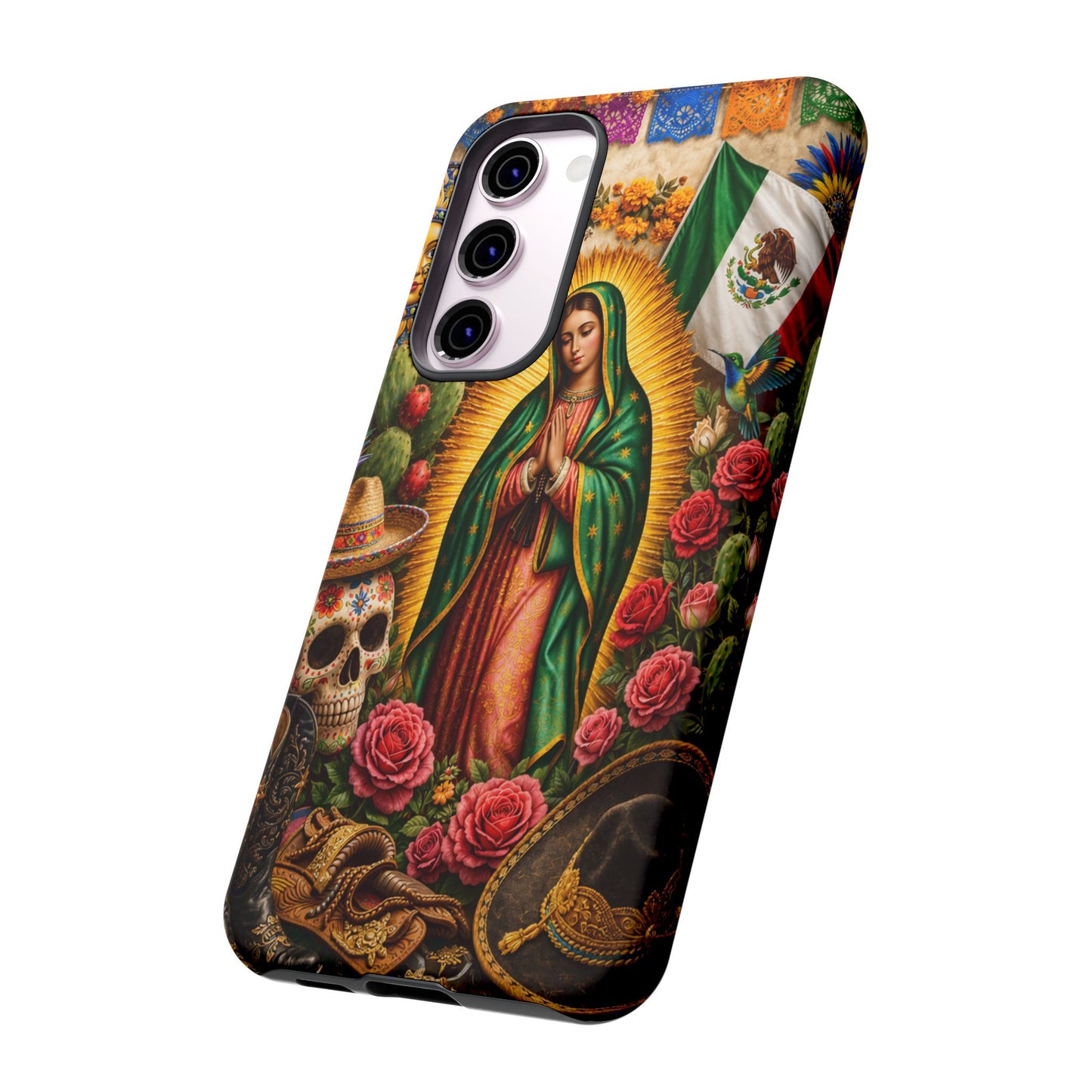 Virgen de Guadalupe Phone Case Mexican Floral iPhone Samsung Pixel Case