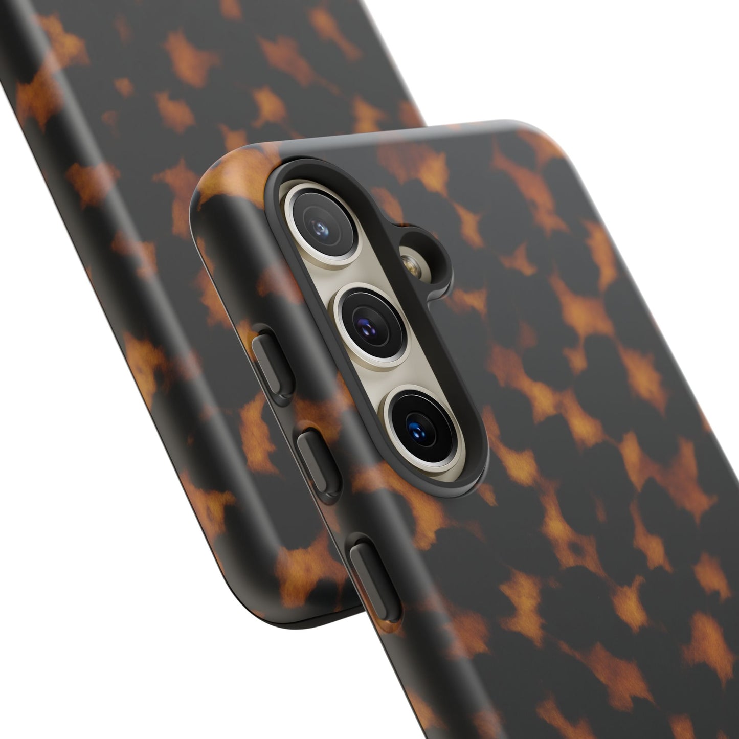 Tortoiseshell Pattern Tough Phone Case | Classic Leopard-Style Protective Cover