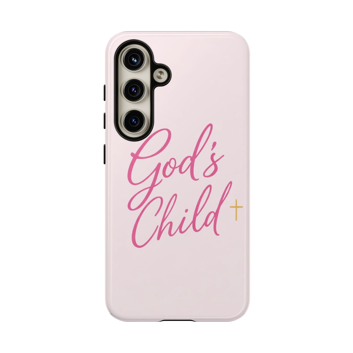 Gods Child Phone Case Christian Pink Aesthetic Tough iPhone Case