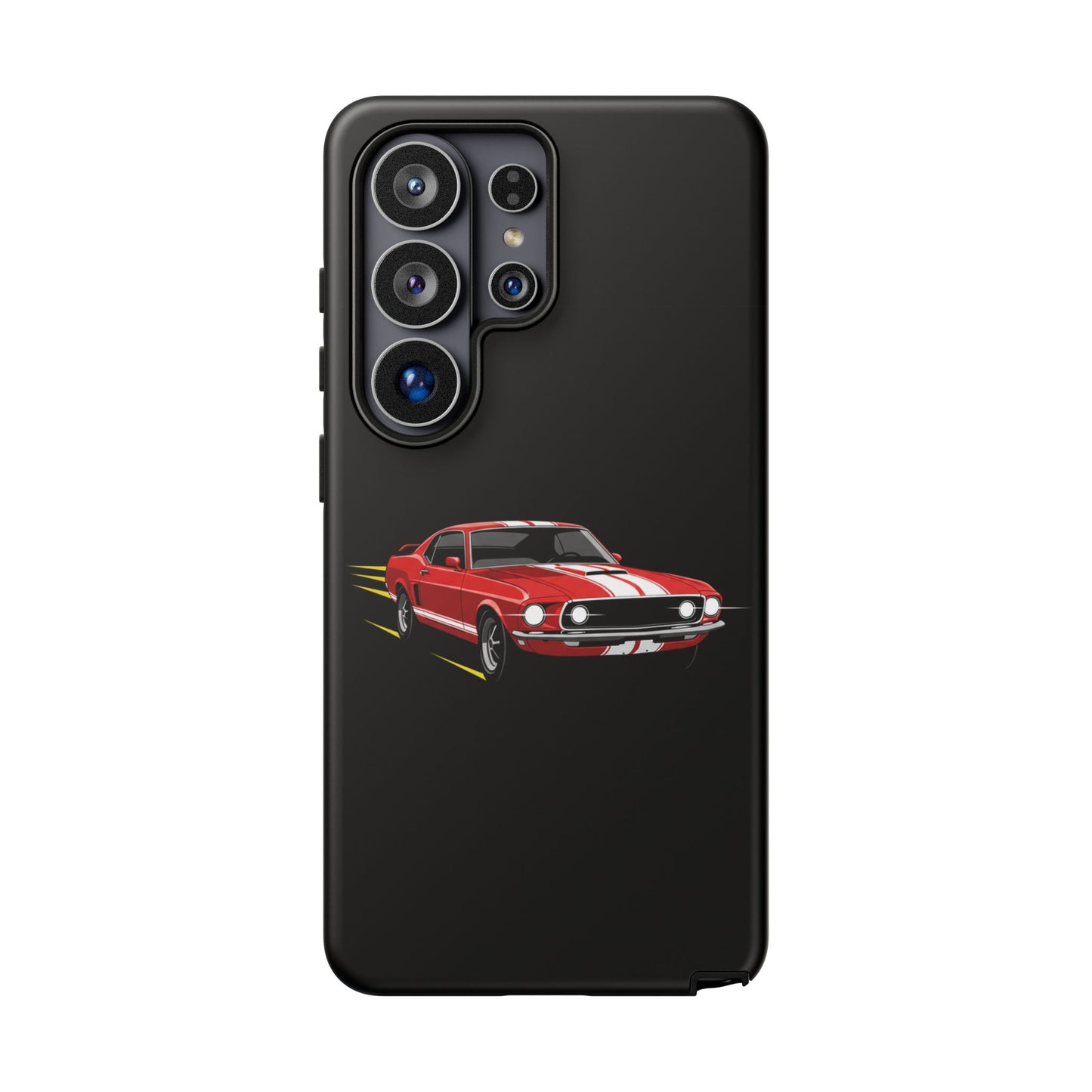 Red Muscle Car Phone Case – Classic Car Racing Tough Protective Case