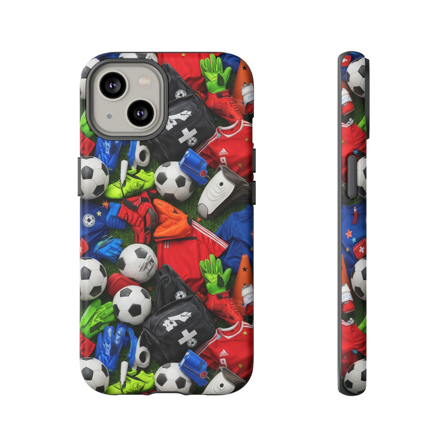 Soccer Ball Pattern Phone Case – Sports Fan Tough Protective Game Day Case