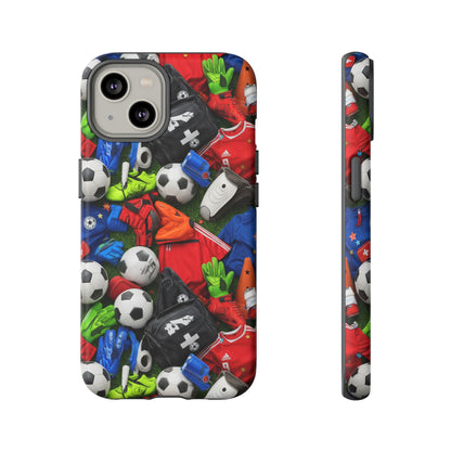 Soccer Ball Pattern Phone Case – Sports Fan Tough Protective Game Day Case