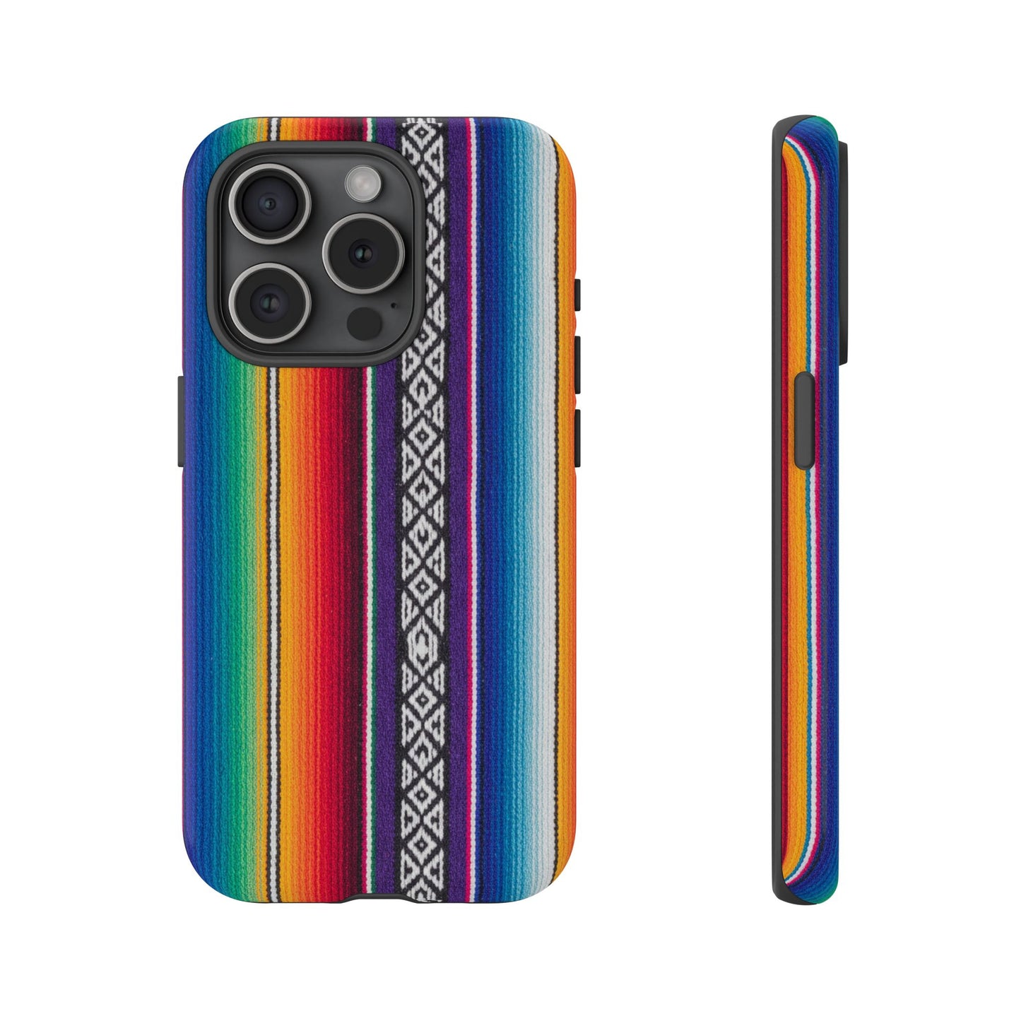 Serape Stripe Phone Case – Colorful Mexican Blanket Pattern Tough Case