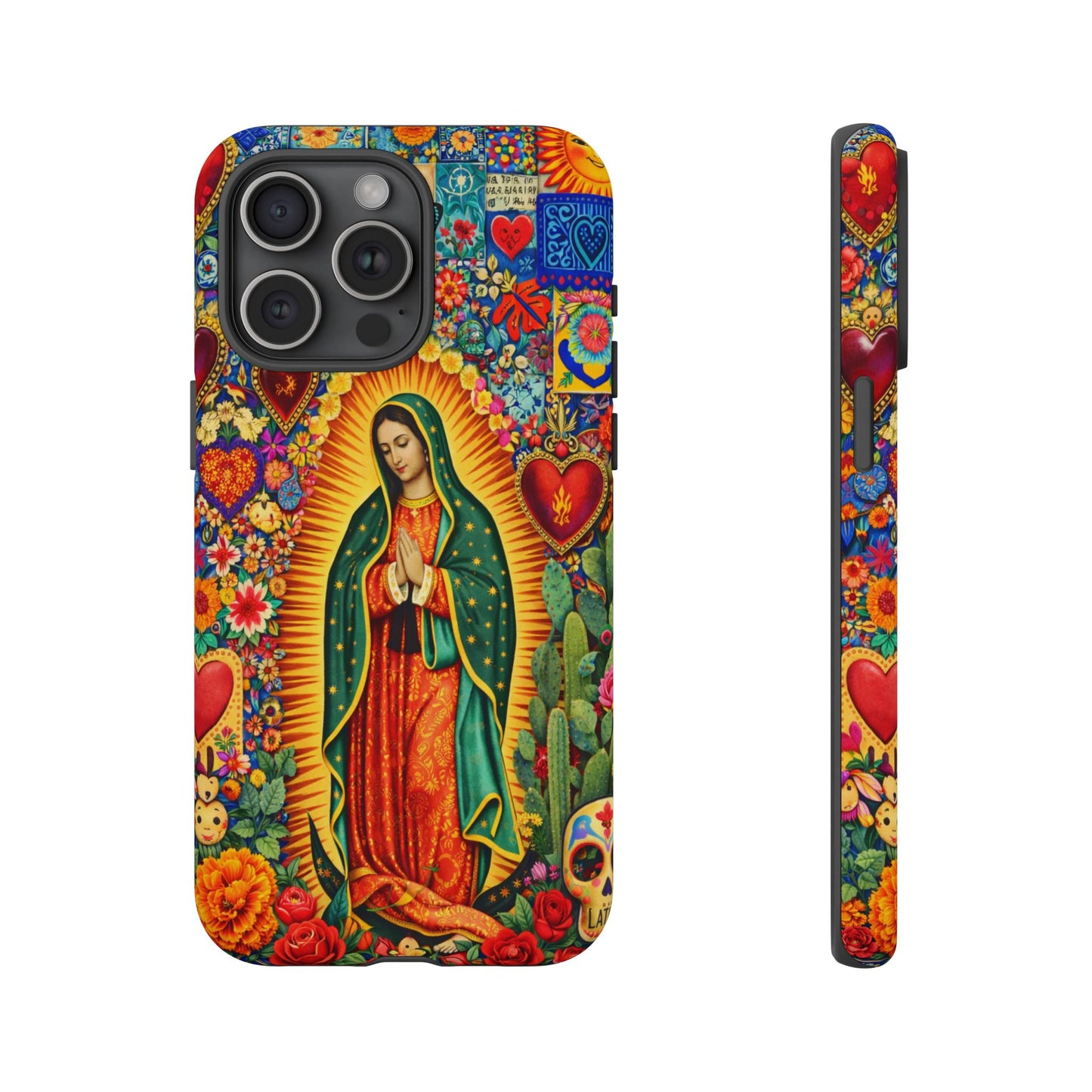 Virgin Mary Guadalupe Phone Case Mexican Folk Art Tough Cover iPhone Samsung