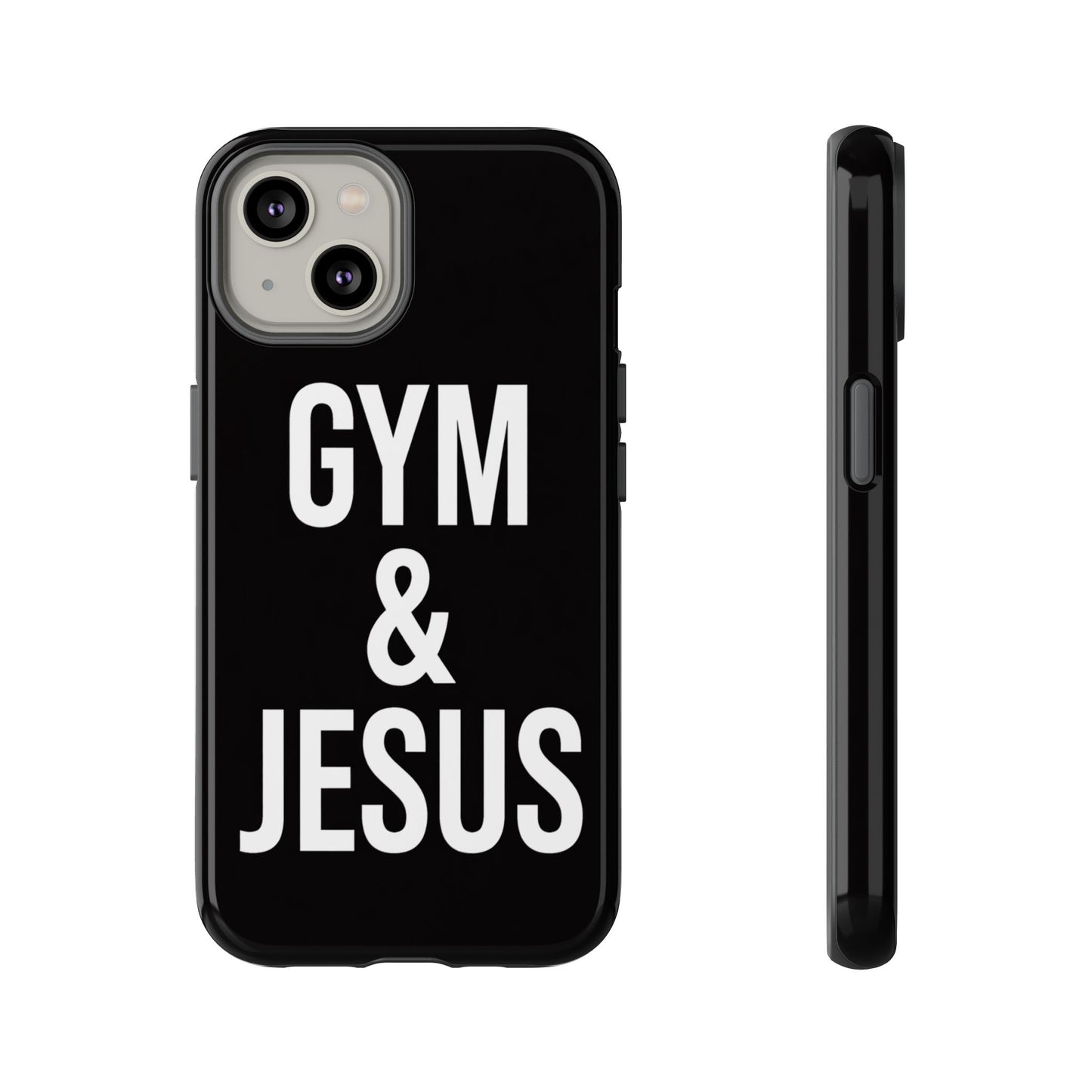 Gym & Jesus Phone Case Christian Faith Workout Gym Motivation Case