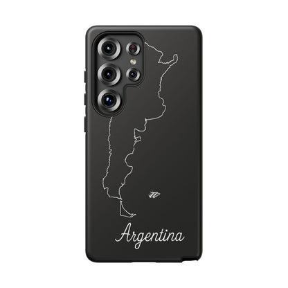 Argentina Outline Phone Case – Minimal Country Map Tough Case (iPhone, Samsung, Pixel)