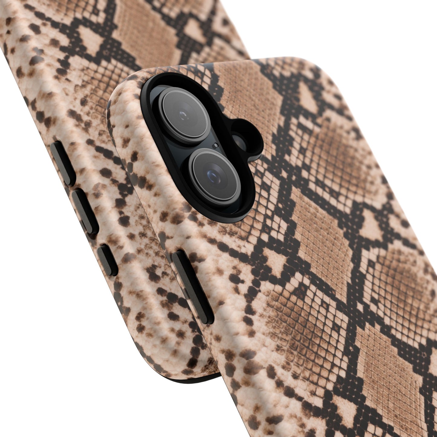 Snake Print Phone Case – Brown Python Pattern Slim Protective Cover for Iphone, Samsung Galaxy and Pixel