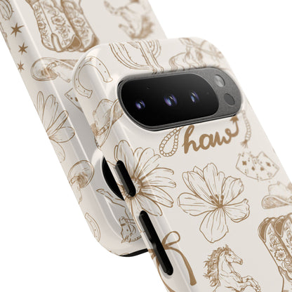 Western Cowgirl Phone Case for iPhone Samsung Galaxy Pixel Tough Case