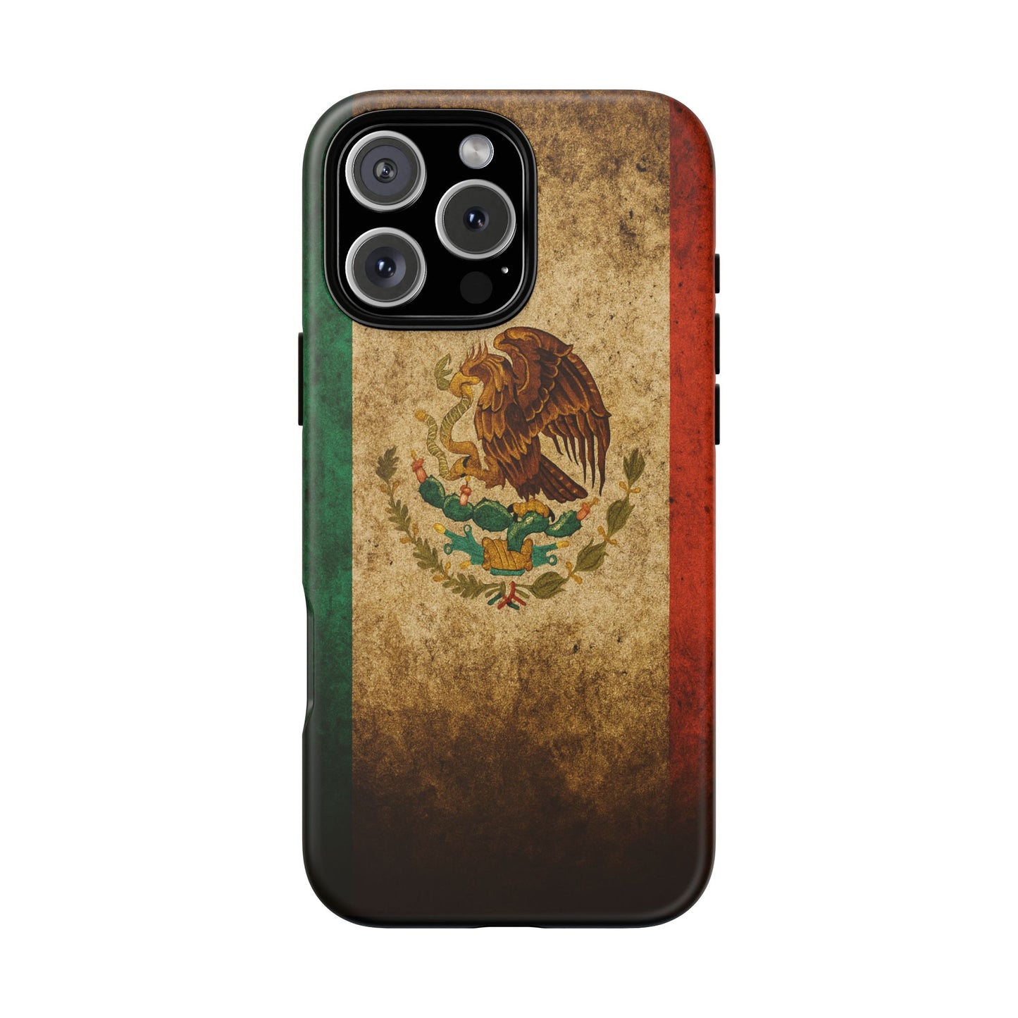 Vintage Mexico Flag Phone Case – Mexican Pride Grunge Flag Aesthetic Tough Case