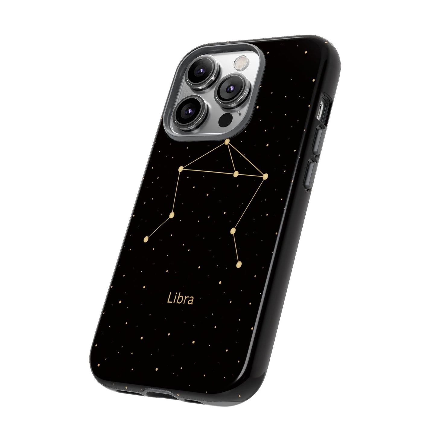 Libra Zodiac Constellation Phone Case – Luxe Gold Celestial Cover