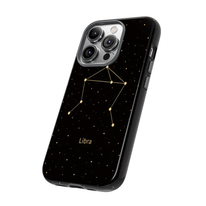 Libra Zodiac Constellation Phone Case – Luxe Gold Celestial Cover