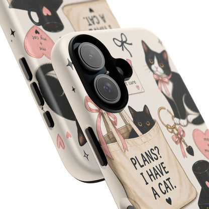 Cat Lover Phone Case | Plans? I Have A Cat Cute Aesthetic Cover